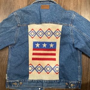 Pendleton Jean jacket with wool detail on the back